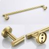 3-piece stainless steel bathroom towel rack set wall-mounted-gold