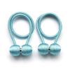 2Pcs Magnetic Curtain Ball Rods Accessoires Backs Holdbacks Buckle Clips Hook Holder Home Decor Tiebacks Tie Rope Accessory