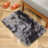 1pc, High Pile Tie-Dyed Shaggy Rug for Living Room and Bedroom - Fire Retardant, Machine Washable, Anti-Skid, Faux Fur, Plush Carpet - Perfect for Nur