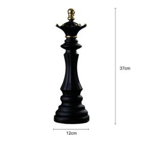 Northeuins Resin Chess Pieces Board Games Accessories Retro Aesthetic (Color: Deep Blue)