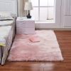 1pc Fluffy Imitation Wool Area Rug, Suede Fleece Bottom Long Imitation Wool Rug, Acrylic 80% Polyester 20%, 2.36inch Long Wool, Living Room Bedroom Ru